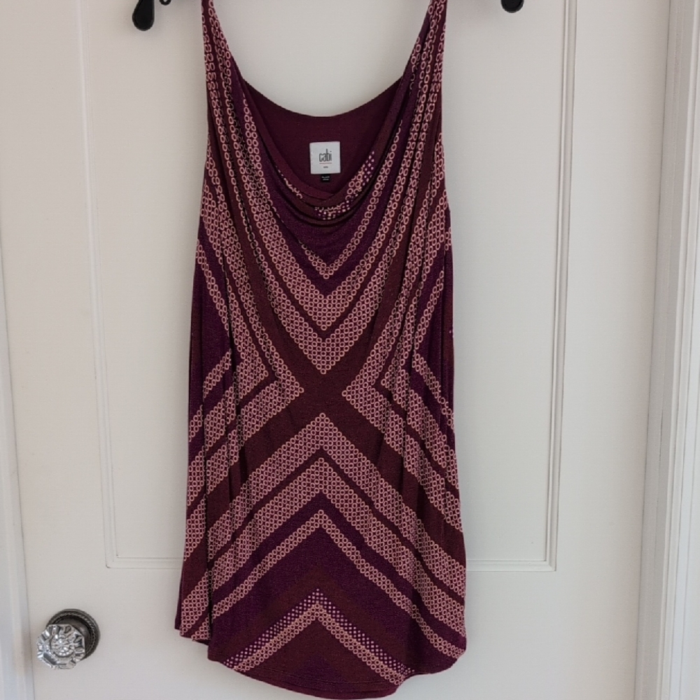 cabi #3084 Celebrate Printed Drape Top